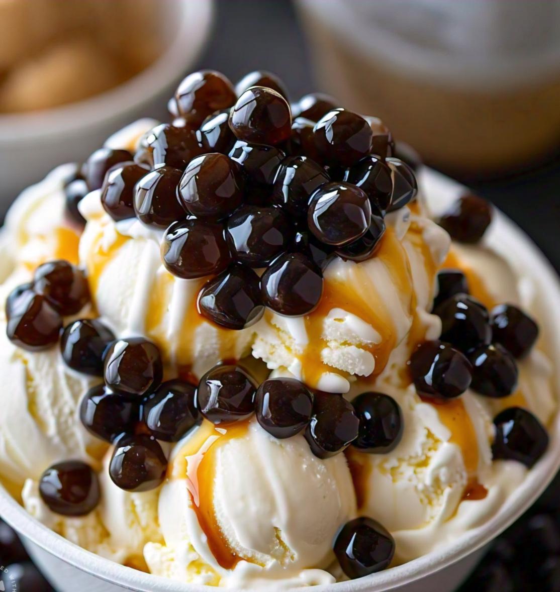 Coffee Flavored Popping Boba